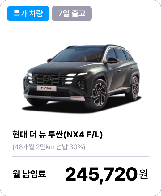 (11월특가) 현대 더 뉴 투싼의 이미지